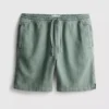 Textured drawstring shorts
