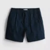 Textured drawstring shorts