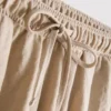Textured drawstring shorts