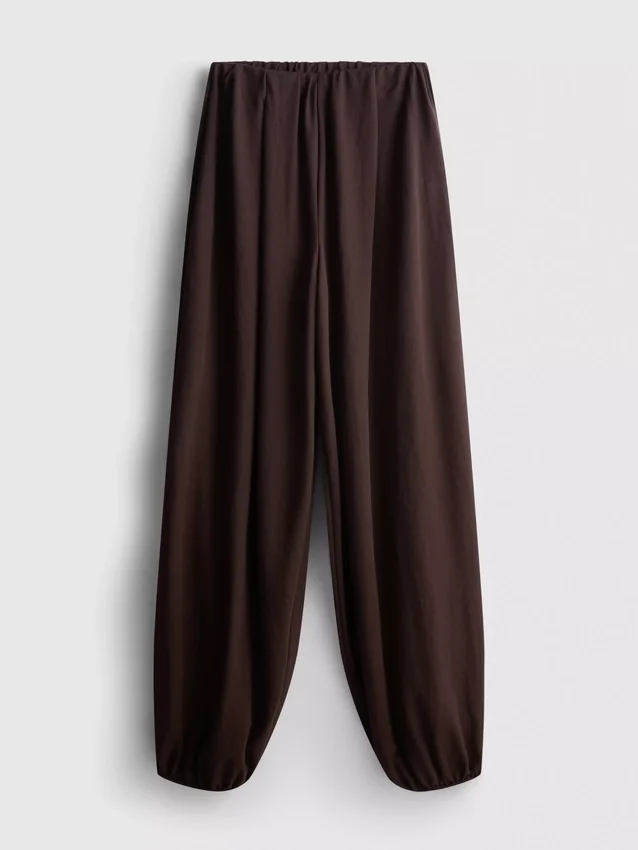 Textured harem pants
