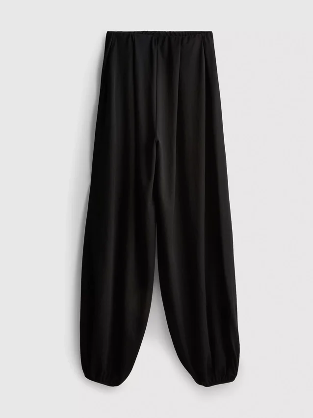 Textured harem pants