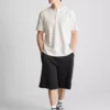 Textured henley t-shirt