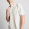 Textured henley t-shirt