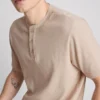 Textured henley t-shirt