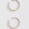 Textured hoop earrings