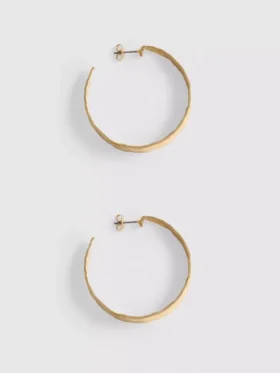 Textured hoop earrings
