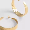 Textured hoop earrings