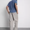 Textured knitted polo shirt
