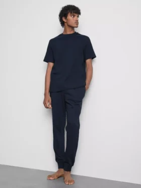 Textured long pajamas