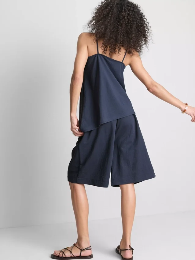 Textured longline cami top