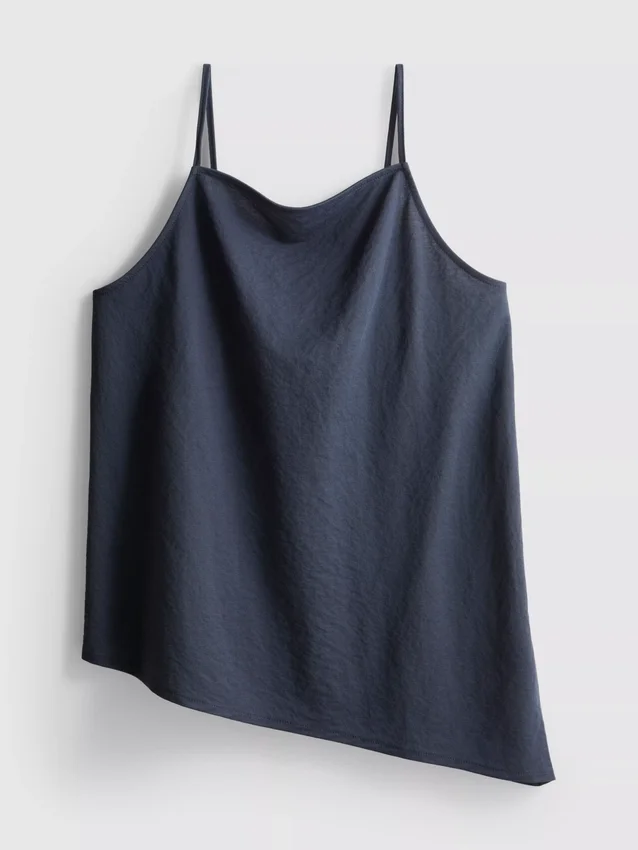 Textured longline cami top