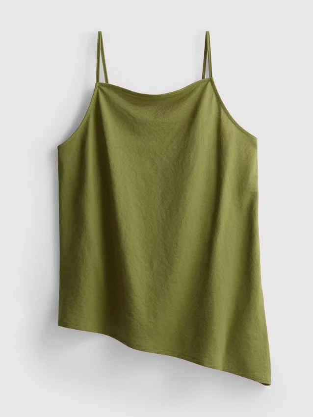 Textured longline cami top