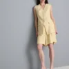 Textured longline waistcoat