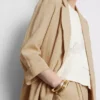 Textured notched lapel blazer