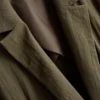 Textured notched lapel blazer