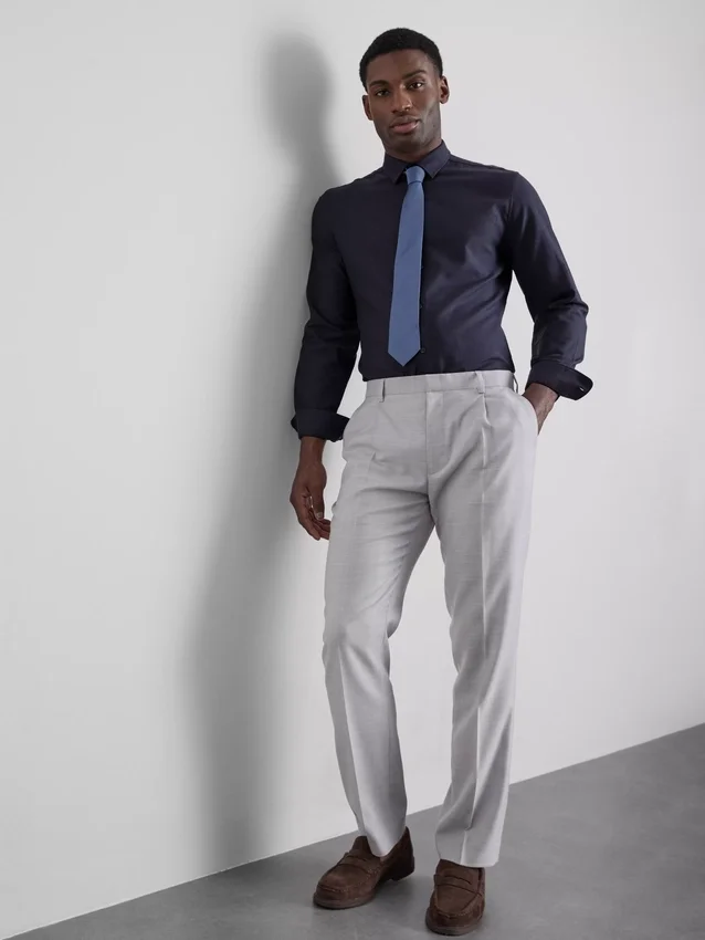 Textured oxford shirt