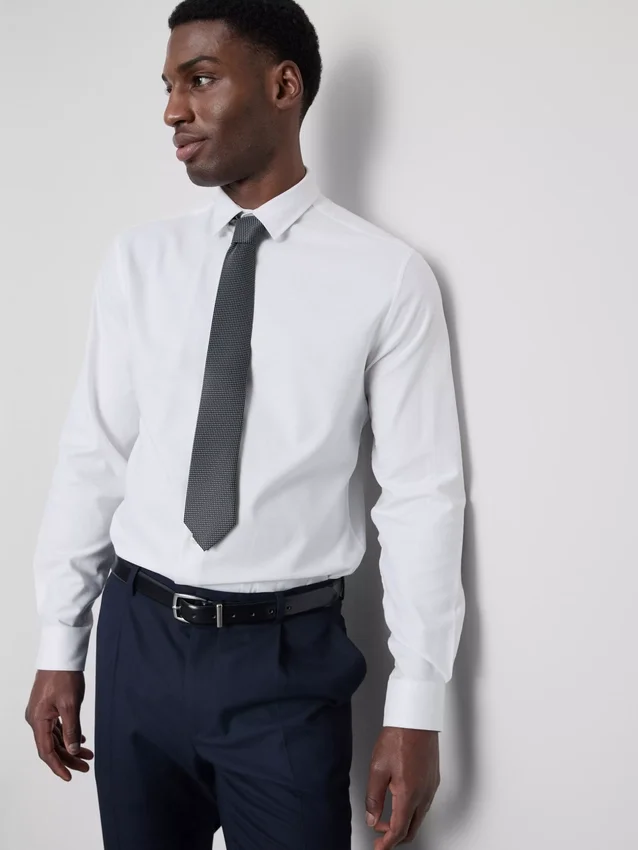 Textured oxford shirt