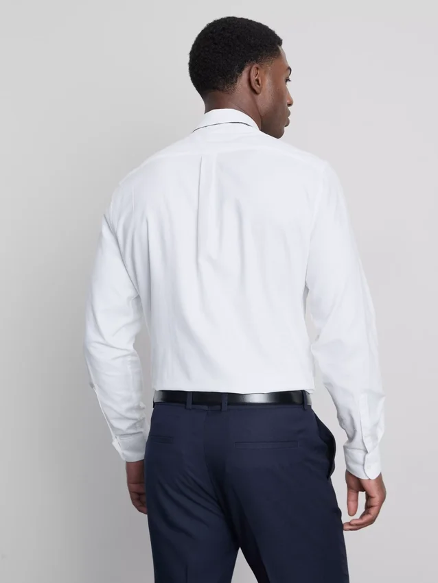 Textured oxford shirt