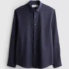 Textured oxford shirt