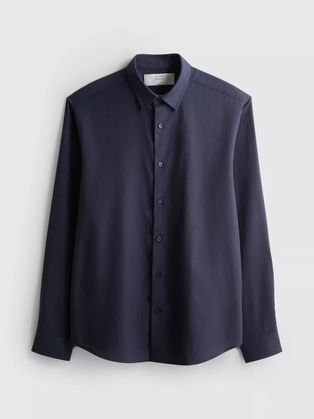 Textured oxford shirt