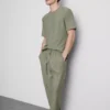 Textured pajama bottoms