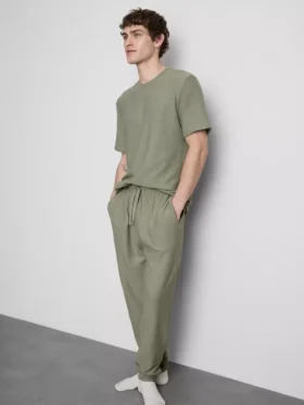Textured pajama bottoms