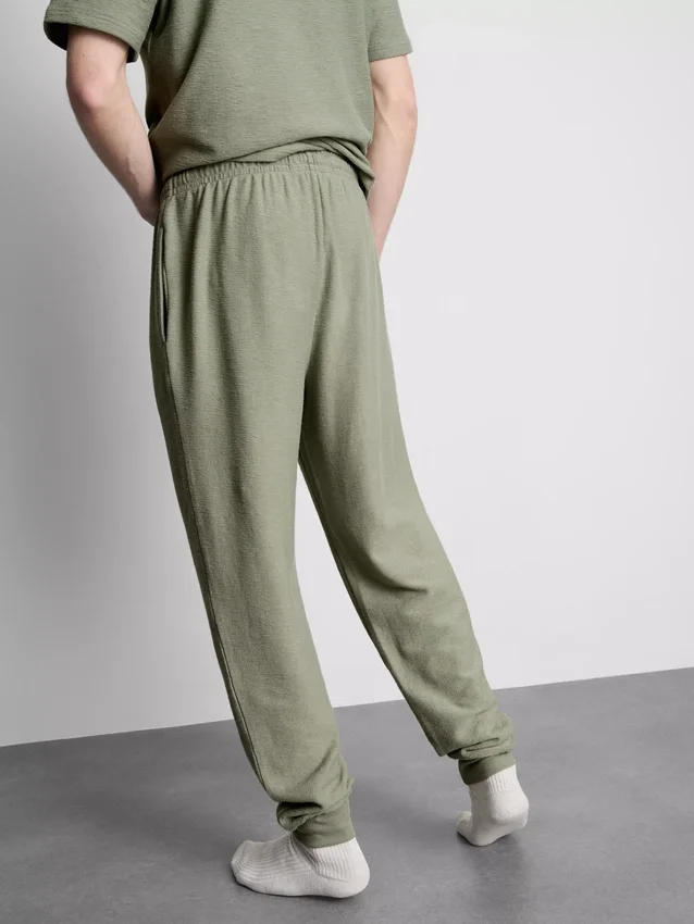 Textured pajama bottoms