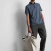 Textured polo shirt