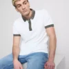 Textured polo shirt