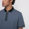 Textured polo shirt