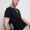 Textured polo shirt