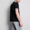 Textured polo shirt