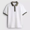 Textured polo shirt