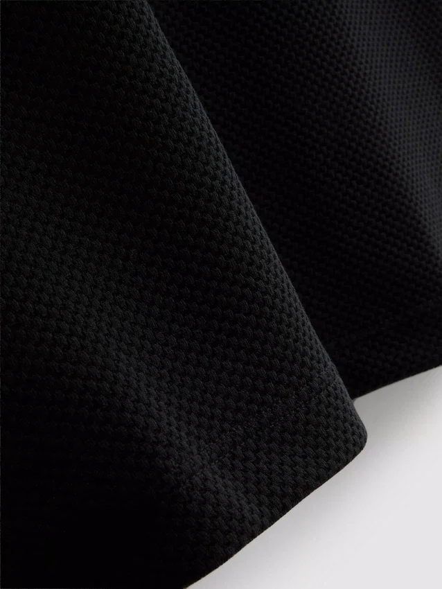 Textured polo shirt