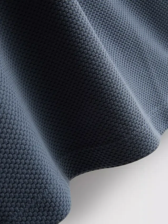 Textured polo shirt