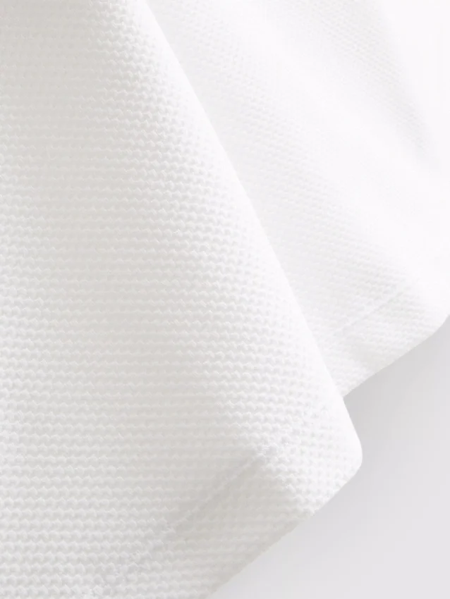 Textured polo shirt