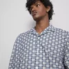Textured revere shirt