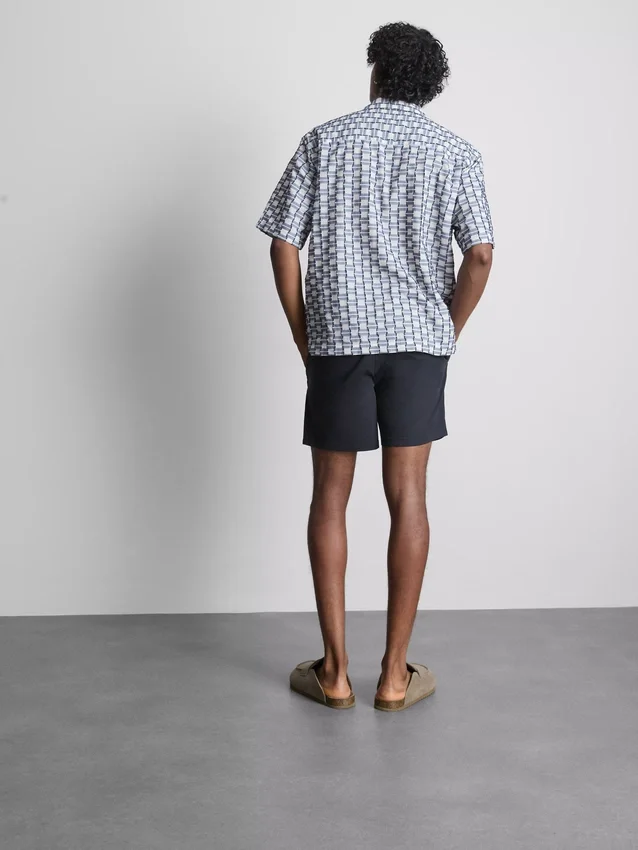 Textured revere shirt