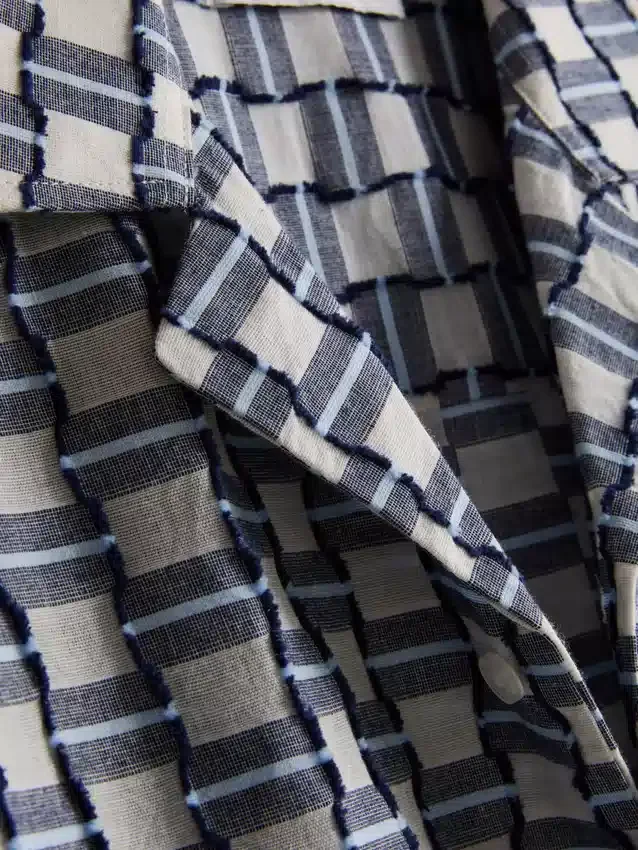 Textured revere shirt