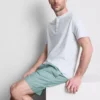 Textured short pajama set