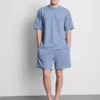 Textured short sleeve t-shirt