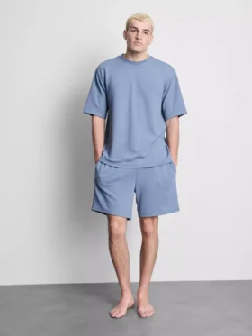 Textured short sleeve t-shirt