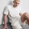 Textured short sleeve t-shirt