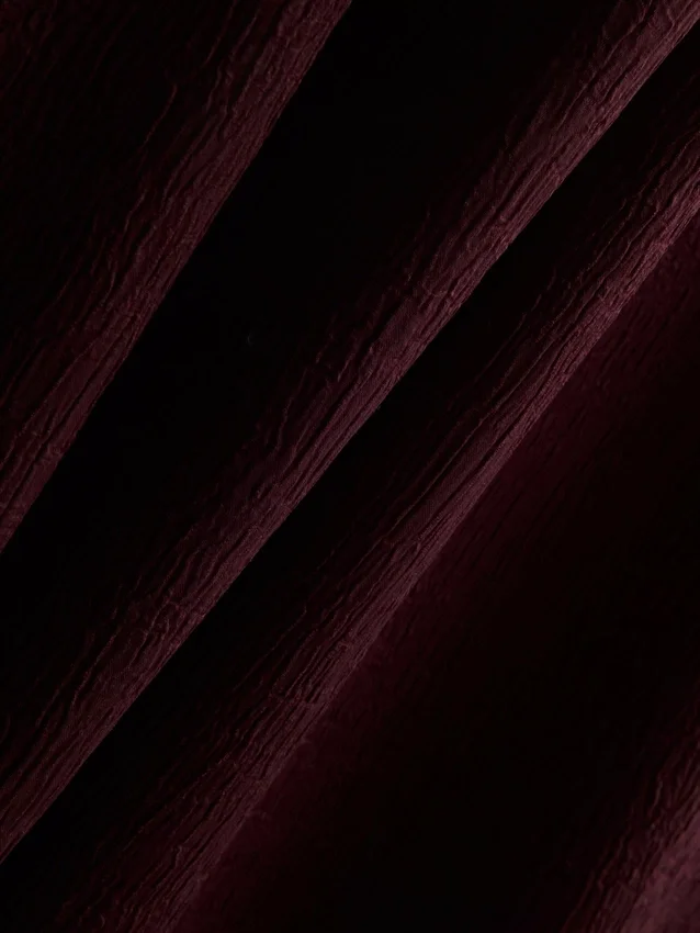 Textured straight-leg satin pants