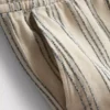 Textured stripe bermuda shorts
