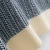 Textured stripe knitted polo shirt