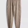 Textured stripe pajama bottoms