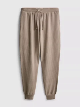 Textured stripe pajama bottoms