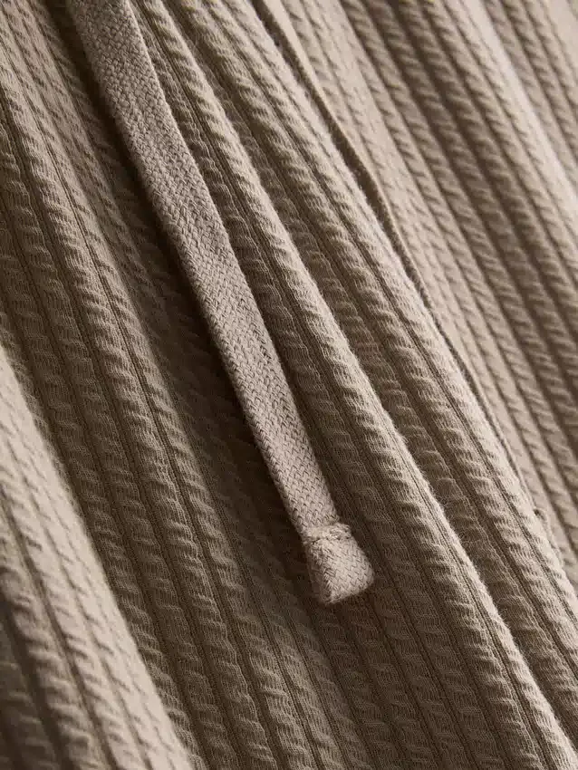 Textured stripe pajama bottoms