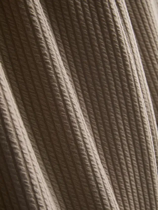Textured stripe pajama bottoms